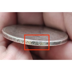 @MUY RARA - DEFECTO EN CANTO@ RUSIA 1 RUBLO 1887 ZAR ALEXANDER III KM.Y.46 MONEDA DE PLATA Russia