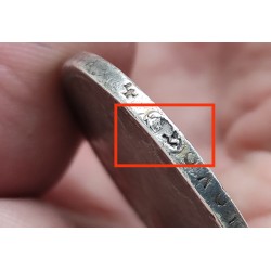 @MUY RARA - DEFECTO EN CANTO@ RUSIA 1 RUBLO 1887 ZAR ALEXANDER III KM.Y.46 MONEDA DE PLATA Russia