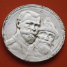 . @ESCASA@ RUSIA 1 RUBLO 1913 1813 DINASTÍA ROMANOV ZAR NICOLÁS II y MIGUEL I KM.70 MONEDA DE PLATA Russia Empire