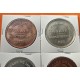 . 2 Medallas x ESPAÑA 5 PESETAS 1875 Rey CARLOS VII REAL CASA DE LA MONEDA DE OÑATE PLATA y COBRE