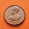 ETIOPIA 5 CENTIMOS 1936 REY HAILE SELASSIE I LEON KM.33 MONEDA DE COBRE SC- @DEFECTOS@ Ethiopia 5 Centimes