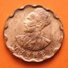  ETIOPIA 25 CENTIMOS 1936 REY HAILE SELASSIE I LEON KM.36 COBRE SC- Ethiopia 25 Centimes R/2