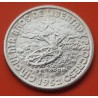 CUBA 20 CENTAVOS 1952 BANDERA 50 AÑOS DE LIBERTAD y PROGRESO KM.25 MONEDA DE PLATA EBC silver coin R/1