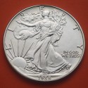 @LA DE LA FOTO@ ESTADOS UNIDOS 1 DOLAR 1988 EAGLE LIBERTY MONEDA DE PLATA PURA SC $1 Dollar Coin USA ONZA OZ cápsula