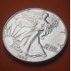 @LA DE LA FOTO@ ESTADOS UNIDOS 1 DOLAR 1988 EAGLE LIBERTY MONEDA DE PLATA PURA SC $1 Dollar Coin USA ONZA OZ cápsula