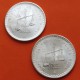 . 2 monedas SC- x MEXICO 1 ONZA 1979 + 1980 BALANZA y PRENSA DE ACUÑAR KM.M49 PLATA silver coin OZ TROY OUNCE