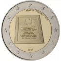 MALTA 2 EUROS 2015 ANIVERSARIO REPUBLICA 1974 SC MONEDA CONMEMORATIVA