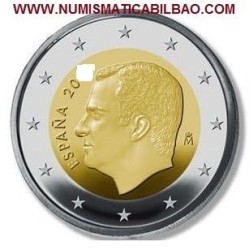 . 1 aaaaaacoin ESPAÑA 2 EUROS 2025 REY FELIPE VI MONEDA NO CONMEMORATIVA SC Tirada Limitada