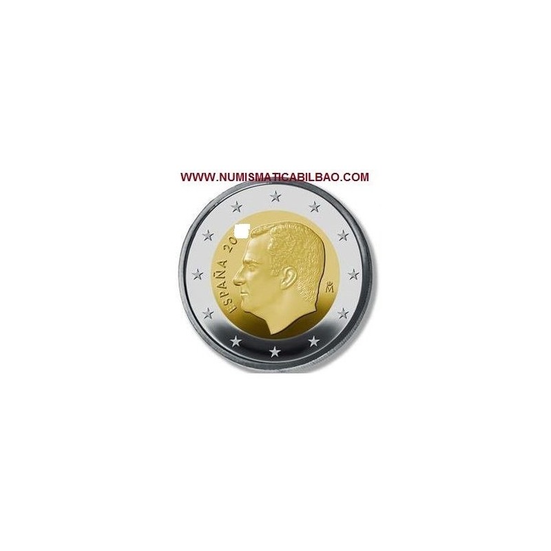 . 1 aaaaaacoin ESPAÑA 2 EUROS 2025 REY FELIPE VI MONEDA NO CONMEMORATIVA SC Tirada Limitada