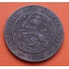 HOLANDA 2,50 CENTIMOS 1886 LEON CON ESPADA KM.108 MONEDA DE BRONCE EBC- @ESCASA@ The Netherlands 2-1/2 Cents