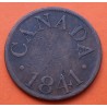 . LOWER CANADA 1/2 PENIQUE 1841 FERRETERO JAMES DUNKAN KM.LC.13 MONEDA DE COBRE 1/2 Penny TOKEN