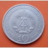 ALEMANIA DEMOCRATICA 10 MARCOS 1972 A BUCHENWALD MEMORIAL KM.38 MONEDA DE NICKEL MBC++ Germany DDR RDA 10 Marks