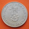 ALEMANIA DEMOCRATICA 10 MARCOS 1974 A 25 ANIVERSARIO DE LA UNION KM.50 MONEDA DE NICKEL MBC++ Germany DDR RDA R/2