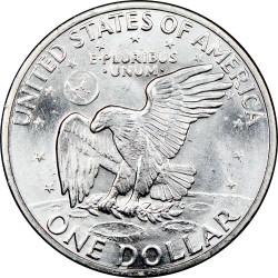 ESTADOS UNIDOS 1 DOLAR 1971 S PRESIDENTE EISENHOWER KM.203A MONEDA DE PLATA SC- USA $1 Dollar silver