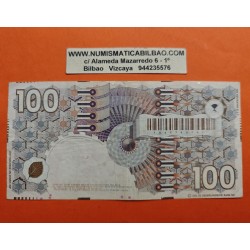 . @PVP NUEVO 190€ - RARO@ HOLANDA 100 GULDEN 1992 ENGRANAJE Pick 97 BILLETE MBC- The Netherlands Pays Bas Honderd