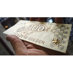 . @PVP NUEVO 190€ - RARO@ HOLANDA 100 GULDEN 1992 ENGRANAJE Pick 97 BILLETE MBC- The Netherlands Pays Bas Honderd