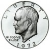 ESTADOS UNIDOS 1 DOLAR 1972 S PRESIDENTE EISENHOWER KM.203A MONEDA DE PLATA @PROOF@ USA 1 silver Dollar