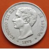ESPAÑA 5 PESETAS 1875 * 18 75 DEM REY ALFONSO XII y ESCUDO KM.671 MONEDA DE PLATA (DURO) Spain silver R/4