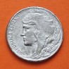 ESPAÑA 5 CENTIMOS 1937 DAMA VARIANTE BUSTO PEQUEÑO KM.752 MONEDA DE HIERRO MBC República Española R/3
