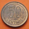 @ORLA DE PUNTOS CUADRADA@ ESPAÑA 50 CENTIMOS 1937 * 3/-DAMA MONEDA DE COBRE SC- República Española ERROR VARIANTE R/2