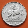 ESPAÑA 10 CENTIMOS 1941 JINETE IBERICO MONEDA DE ALUMINIO @LUJO@ FRANCO ESTADO ESPAÑOL R/2