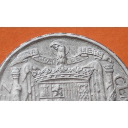 ESPAÑA 10 CENTIMOS 1941 JINETE IBERICO MONEDA DE ALUMINIO @LUJO@ FRANCO ESTADO ESPAÑOL R/2
