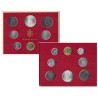 8 monedas x VATICANO CARTERA OFICIAL 1973 PAULUS VI SC 1+2+5+10+20+50+100 LIRAS + 500 LIRAS 1973 PLATA PAPA PABLO VI