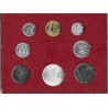 8 monedas x VATICANO CARTERA OFICIAL 1975 PAULUS VI SC 1+2+5+10+20+50+100 LIRAS + 500 LIRAS 1975 PLATA PAPA PABLO VI