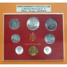 8 monedas x VATICANO CARTERA OFICIAL 1973 PAULUS VI SC 1+2+5+10+20+50+100 LIRAS + 500 LIRAS 1973 PLATA PAPA PABLO VI