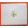 6 monedas x VATICANO CARTERA OFICIAL 1980 PAPA JUAN PABLO II SC 10 + 20 + 50 + 100 + 200 + 500 LIRAS 1980 PLATA Ioannes Pavlvs