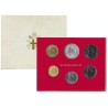 6 monedas x VATICANO CARTERA OFICIAL 1981 PAPA JUAN PABLO II SC 10 + 20 + 50 + 100 + 200 + 500 LIRAS 1981 PLATA Ioannes Pavlvs