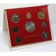 7 monedas x VATICANO CARTERA OFICIAL 1991 PAPA JUAN PABLO II SC 10+20+50+100+200 + 500 LIRAS Bimetálica + 1000 LIRAS 1991 PLATA
