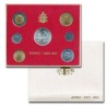 7 monedas x VATICANO CARTERA OFICIAL 1991 PAPA JUAN PABLO II SC 10+20+50+100+200 + 500 LIRAS Bimetálica + 1000 LIRAS 1991 PLATA