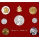 7 monedas x VATICANO CARTERA OFICIAL 1991 PAPA JUAN PABLO II SC 10+20+50+100+200 + 500 LIRAS Bimetálica + 1000 LIRAS 1991 PLATA