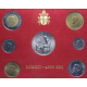 7 monedas x VATICANO CARTERA OFICIAL 1991 PAPA JUAN PABLO II SC 10+20+50+100+200 + 500 LIRAS Bimetálica + 1000 LIRAS 1991 PLATA