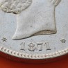 @PRECIOSA@ ESPAÑA 5 PESETAS 1871 * 18 71 SDM REY AMADEO I DE SABOYA y ESCUDO KM.666 MONEDA DE PLATA (DURO) Spain silver R/5