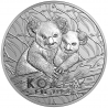 . 1 aacoin AUSTRALIA 1 DOLAR 2025 KOALAS Edición RAM MINT MONEDA DE PLATA PURA $1 Dollar silver ONZA OZ cápsula