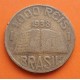 BRASIL 1000 REIS 1938 ANCHIETA y LIBRO CONSTITUCIONAL KM.525 MONEDA DE LATON MBC- Brazil