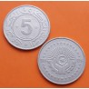 ARGELIA 5 DINARES 1984 REVOLUCIÓN NACIONAL 30 ANIVERSARIO KM.114 MONEDA DE NICKEL MBC+ Algeria Algerie 5 Dinars