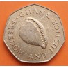 GHANA 1 CEDI 1979 MOLUSCO FREEDOM AND JUSTICE KM.19 MONEDA DE LATON MBC Africa coin