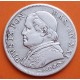 VATICANO 1 LIRA 1867 Año XXI PAPA PIO IX Busto Grande KM.1378 MONEDA DE PLATA MBC+ 1 Lire POPE PIUS IX