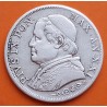 VATICANO 1 LIRA 1867 Año XXI PAPA PIO IX Busto Grande KM.1378 MONEDA DE PLATA MBC+ 1 Lire POPE PIUS IX