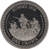 GIBRALTAR 1 CORONA 2014 SOMME 1916 Batallas de la 1ª Guerra Mundial KM.1525 MONEDA DE NICKEL PROOFLIKE 1 Crown
