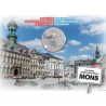 @Solo 15.000 MONEDAS@ BELGICA 5 EUROS 2017 MONS CAPITAL CULTURAL KM.357 NICKEL SC Coincard Belgium