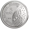 @Solo 15.000 MONEDAS@ BELGICA 5 EUROS 2017 MONS CAPITAL CULTURAL KM.357 NICKEL SC Coincard Belgium