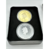. @2 Monedas x SPIDERMAN@ NIUE 2 DOLARES 2013 1963 50 ANIVERSARIO 2COLORES@ NICKEL CON BAÑO DE ORO y PLATA