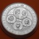 . 1 moneda + CÁPSULA + CERTIFICADO x España 10000 PESETAS 1989 V CENTENARIO Cincuentin PLATA PURA 5 Onzas NO ESTUCHE