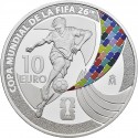 . 1 aaaaaaacoin @ENVÍO HOY@ ESPAÑA 10 EUROS 2025 COPA MUNDIAL DE FUTBOL DE LA FIFA 2026 MONEDA DE PLATA ESTUCHE FNMT