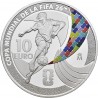 . 1 aaaaaacoin @1/ABRIL Envío@ ESPAÑA 10 EUROS 2025 COPA MUNDIAL DE FUTBOL DE LA FIFA 2026 MONEDA DE PLATA ESTUCHE FNMT