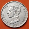 . @MUY BONITA@ ESPAÑA Rey ALFONSO XIII 1 PESETA 1903 * 19 03 SMV KM.721 MONEDA DE PLATA EBC Spain silver R/4